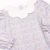 Poppy Fields Bloomer Set, Blue