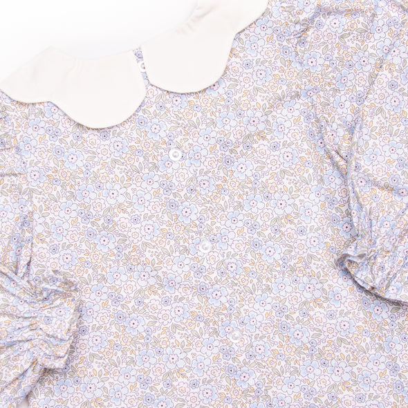 Poppy Fields Bloomer Set, Blue