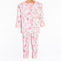 Blooms and Bedtime Bamboo Pajama Set, Pink
