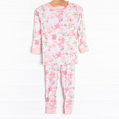 Blooms and Bedtime Bamboo Pajama Set, Pink