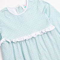 Dear Mint Dots Romper, Green