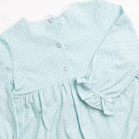 Dear Mint Dots Romper, Green