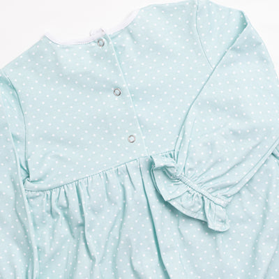 Dear Mint Dots Romper, Green