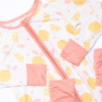 Sweet Tart Slices Bamboo Zippy Pajama, Pink