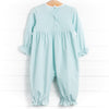 Dear Mint Dots Romper, Green
