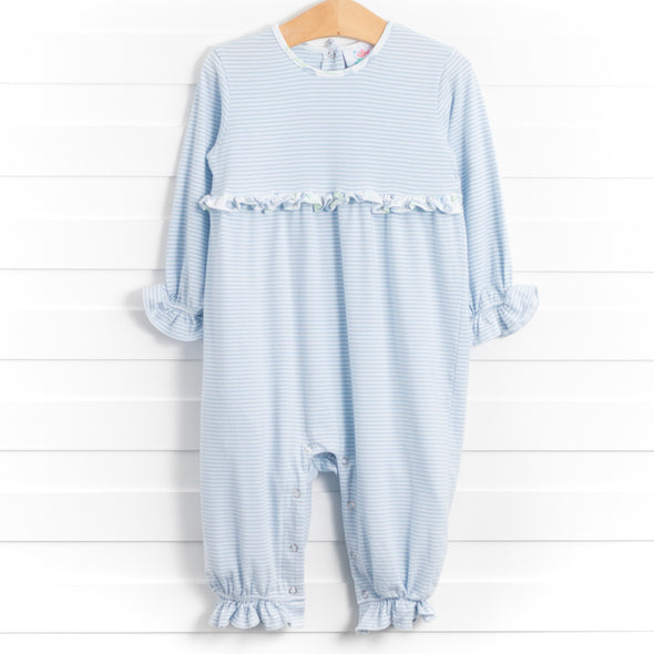 Shower Me In Flowers Romper, Blue