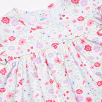 Floral Party Dress, Purple