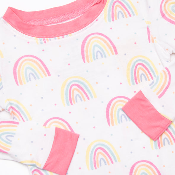 Colorful Dreams Bamboo Pajama Set, Pink
