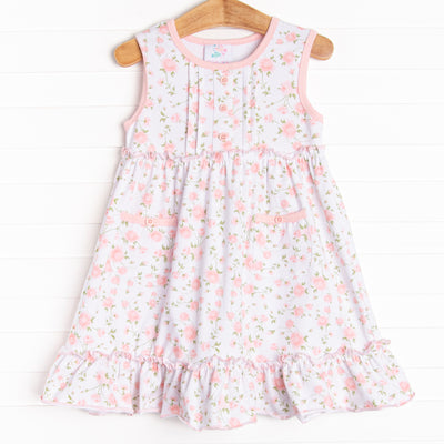 Vienna Vines Pocket Dress, Pink