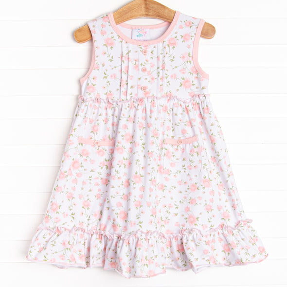 Vienna Vines Pocket Dress, Pink