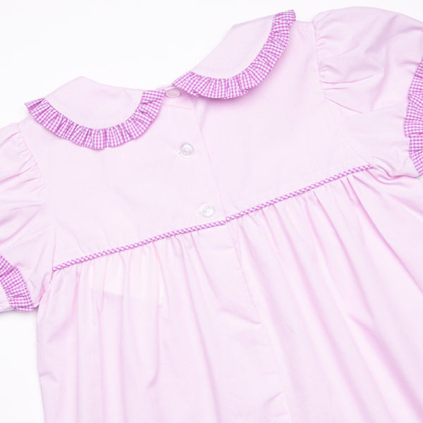 Bow Applique Dress, Purple