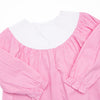 Ribbons and Curls Embroidered Legging Set, Pink Gingham