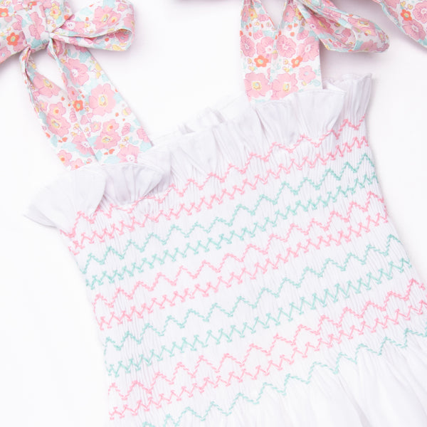 Soak Up the Sun Smocked Bloomer Set, Pink Floral