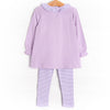 Emory Legging Set, Purple Stripe