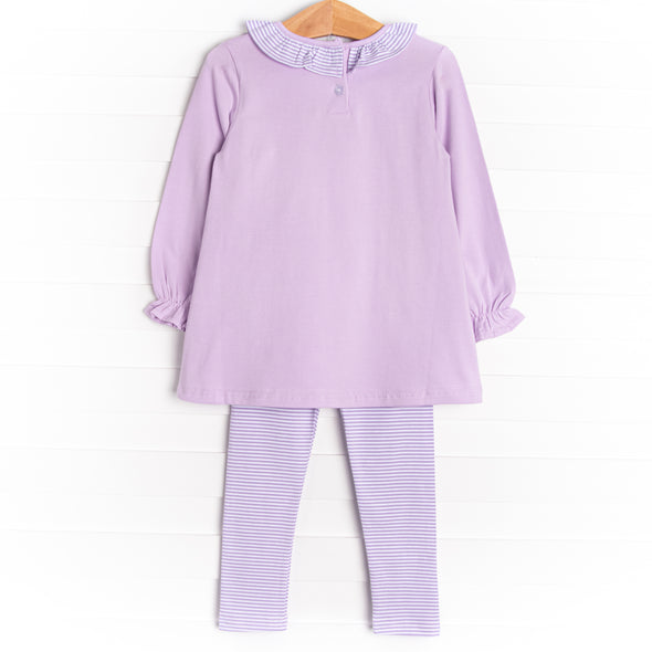 Emory Legging Set, Purple Stripe