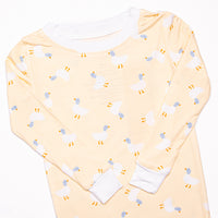 Waddle and Wake Bamboo Pajama Set, Yellow