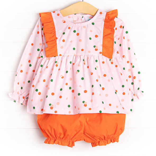 Polka Party Bloomer Set, Pink