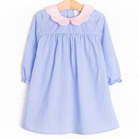 Heidi Dress, Blue Gingham