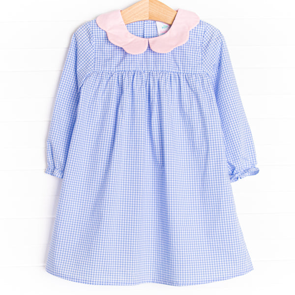 Heidi Dress, Blue Gingham