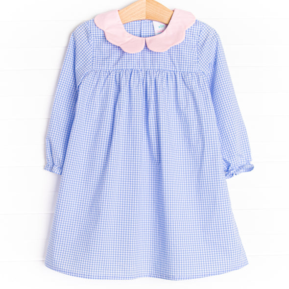 Heidi Dress, Blue Gingham