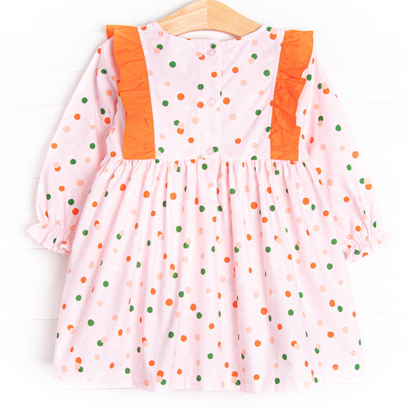 Polka Party Dress, Pink