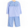 Harry Pant Set, Blue Gingham