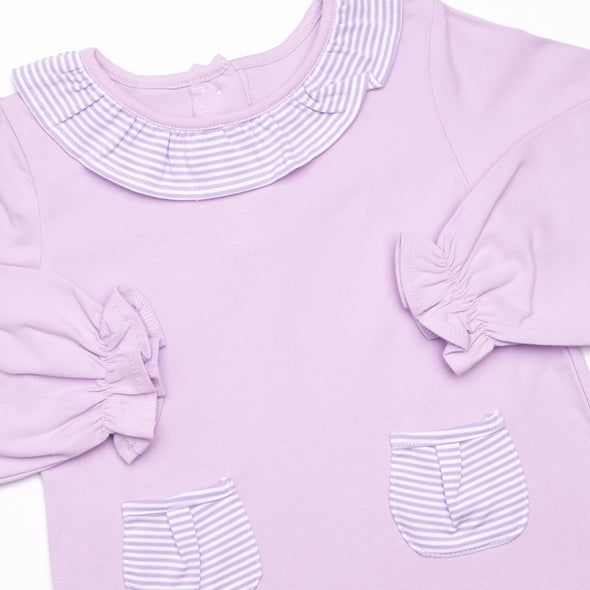 Emory Legging Set, Purple Stripe