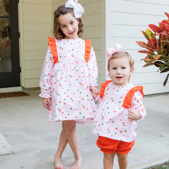 Polka Party Bloomer Set, Pink