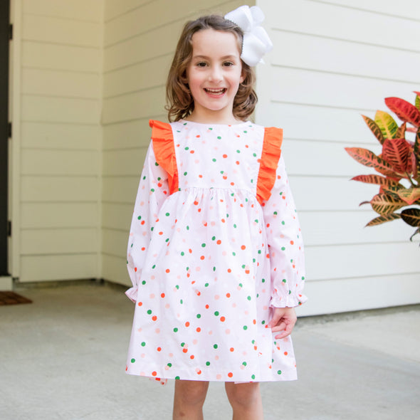 Polka Party Dress, Pink