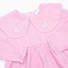 Whimsical Wings Embroidered Dress, Pink