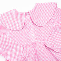 Whimsical Wings Embroidered Dress, Pink