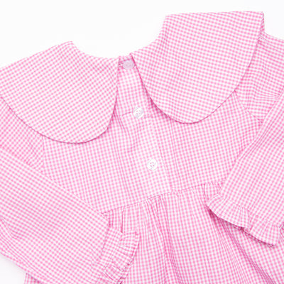 Whimsical Wings Embroidered Dress, Pink