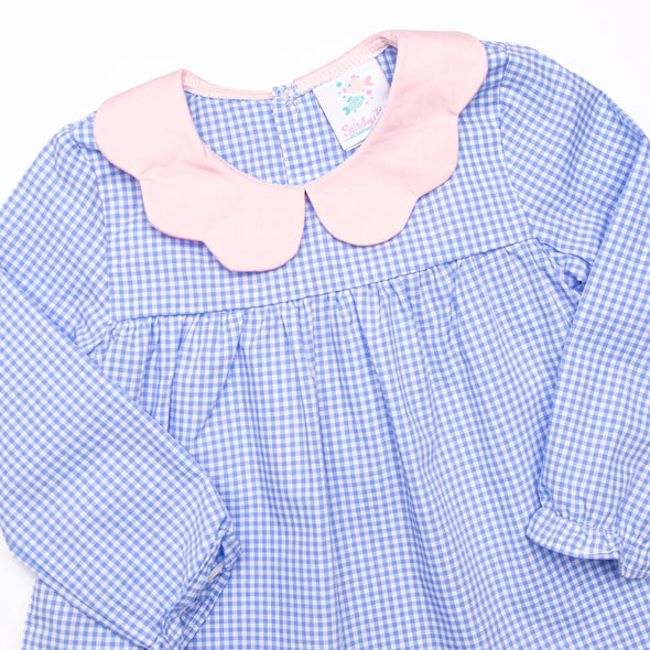 Heidi Dress, Blue Gingham