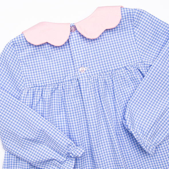 Heidi Dress, Blue Gingham