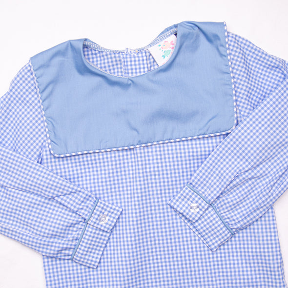 Harry Pant Set, Blue Gingham