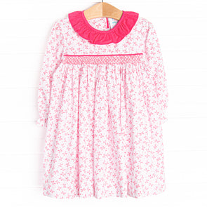 Bow-u-tiful Smocked Dress, Pink