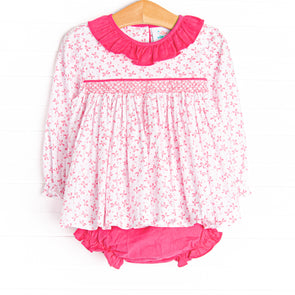 Bow-u-tiful Smocked Diaper Set, Pink