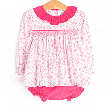 Bow-u-tiful Smocked Diaper Set, Pink