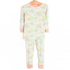 Floral Fields Bamboo Pajama Set, Pink