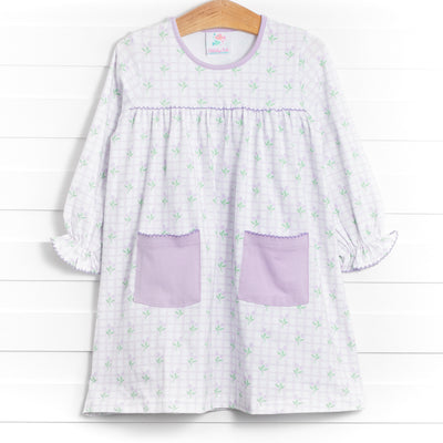 Freshly Cut Florals Dress, Purple