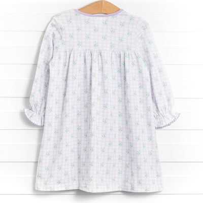 Freshly Cut Florals Dress, Purple