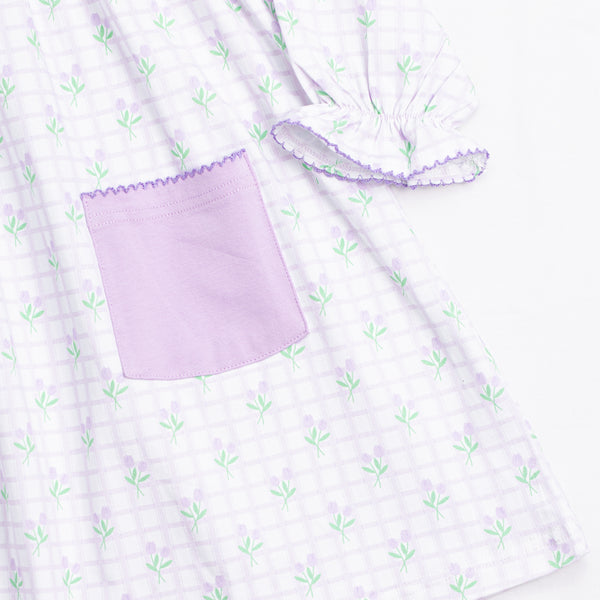 Freshly Cut Florals Dress, Purple