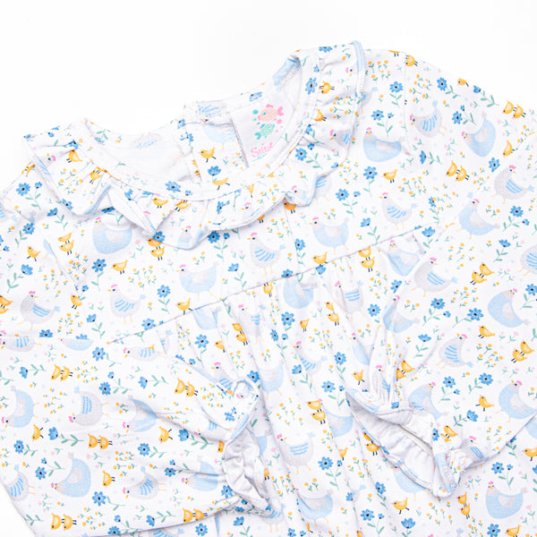 Chicks and Chirps Dress, Blue