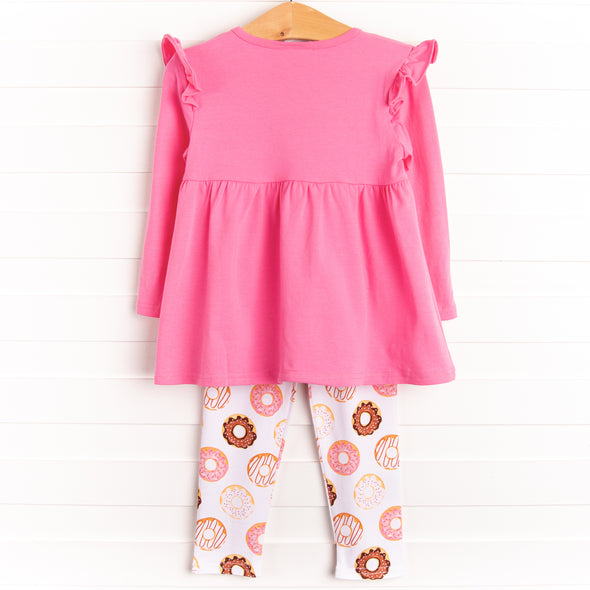 Delicious Doughnuts Legging Set, Pink