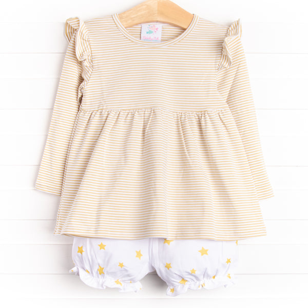 Star Gazing Nights Bloomer Set, Yellow