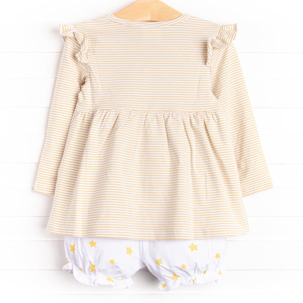 Star Gazing Nights Bloomer Set, Yellow