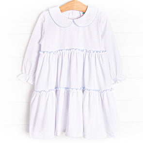 Dotted Darling Dress, Blue
