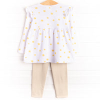 Star Gazing Nights Legging Set, White