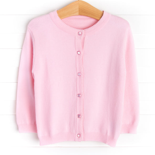 Button-Up Sweater, Pink