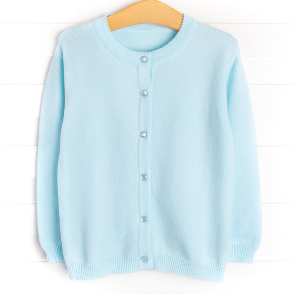 Button-Up Sweater, Blue